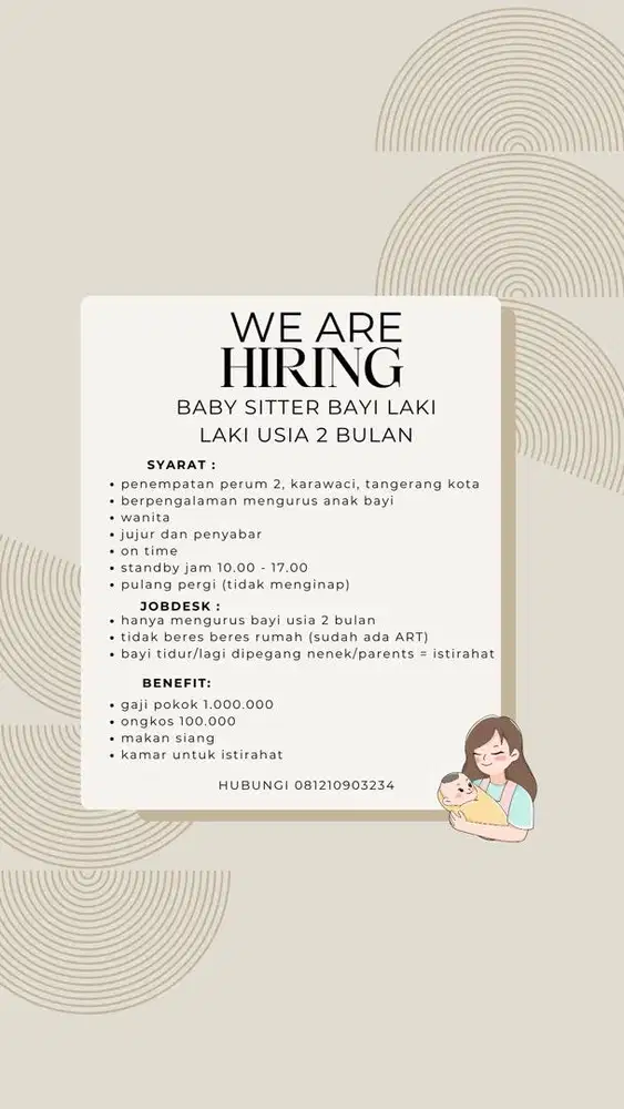 Lowongan Kerja Baby Sitter
