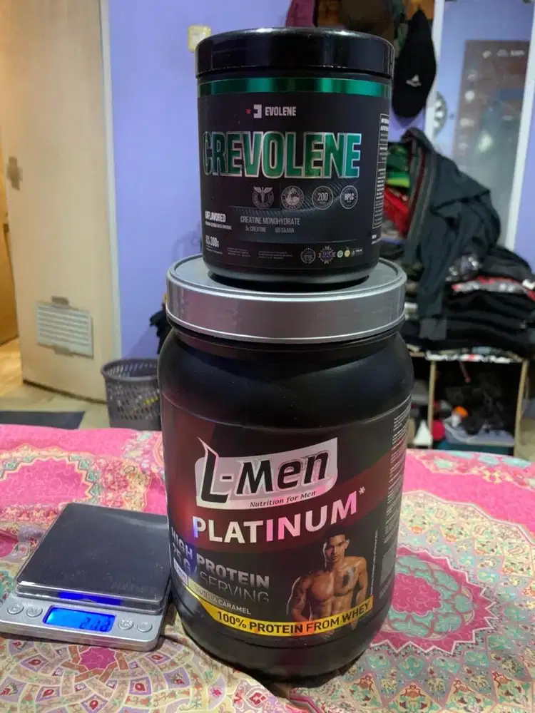 l men platinum whey protein Dan Kreatin Crevolene
