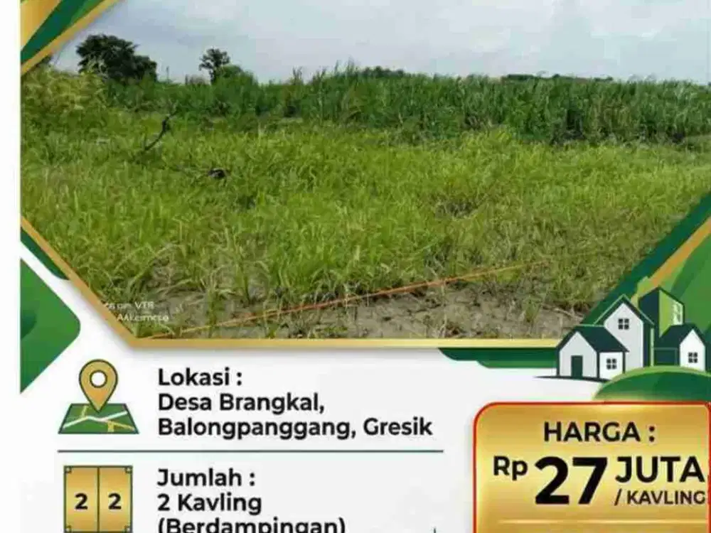Dijual Tanah Kavling dii Balong Panggang