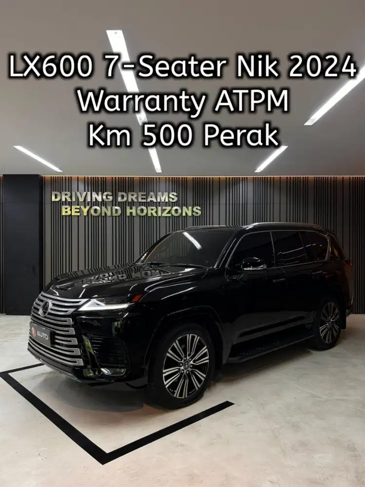 Lexus LX600 AT 7-Seater 2025 Hitam Km500Perak Nik 2024 B88SUV