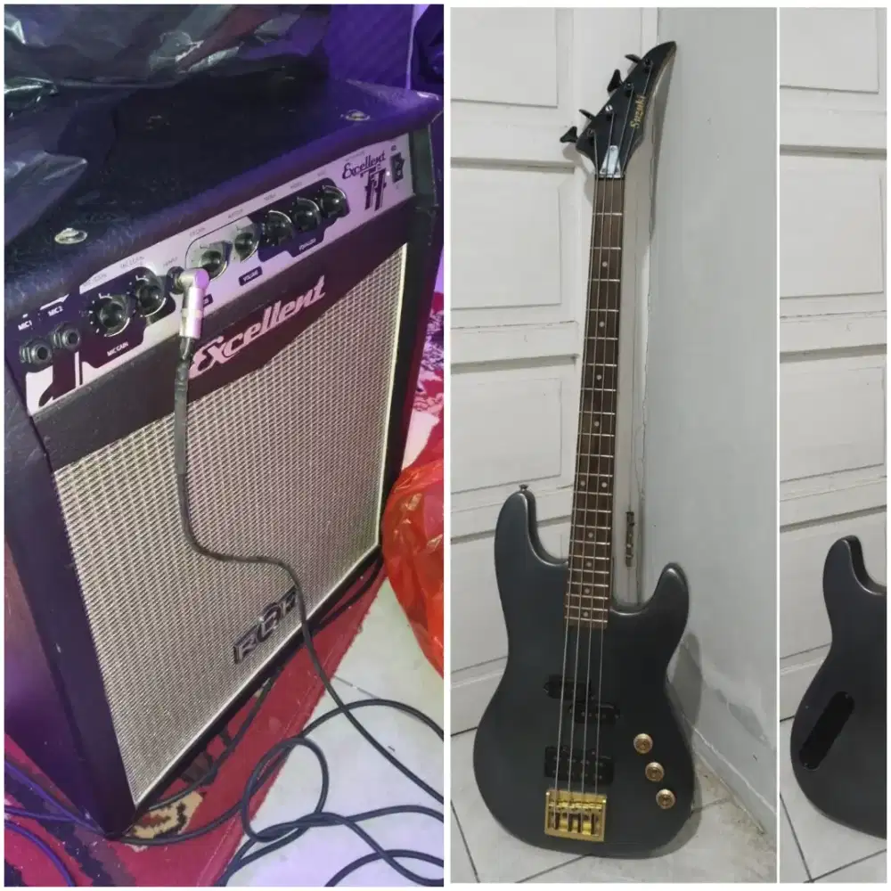 pketan bass suzuki jepang dan ampli rch mantap siap pakai nett