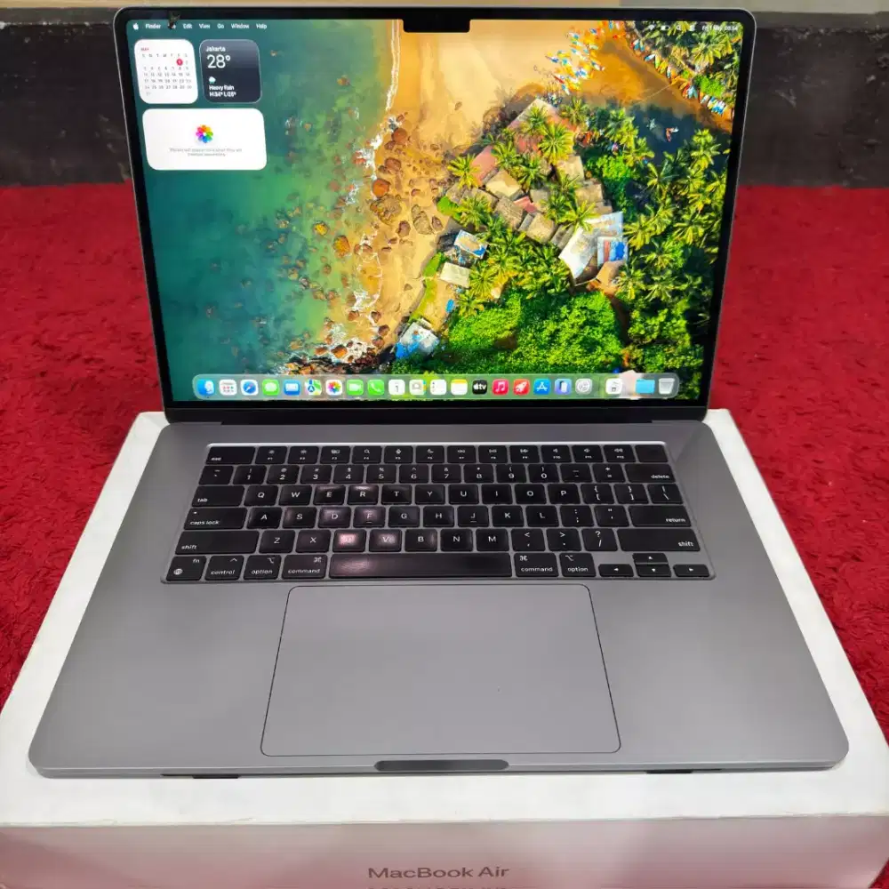 Macbook air m2 2023 15 inch ram 8gb ssd 256gb fullset bisa cod