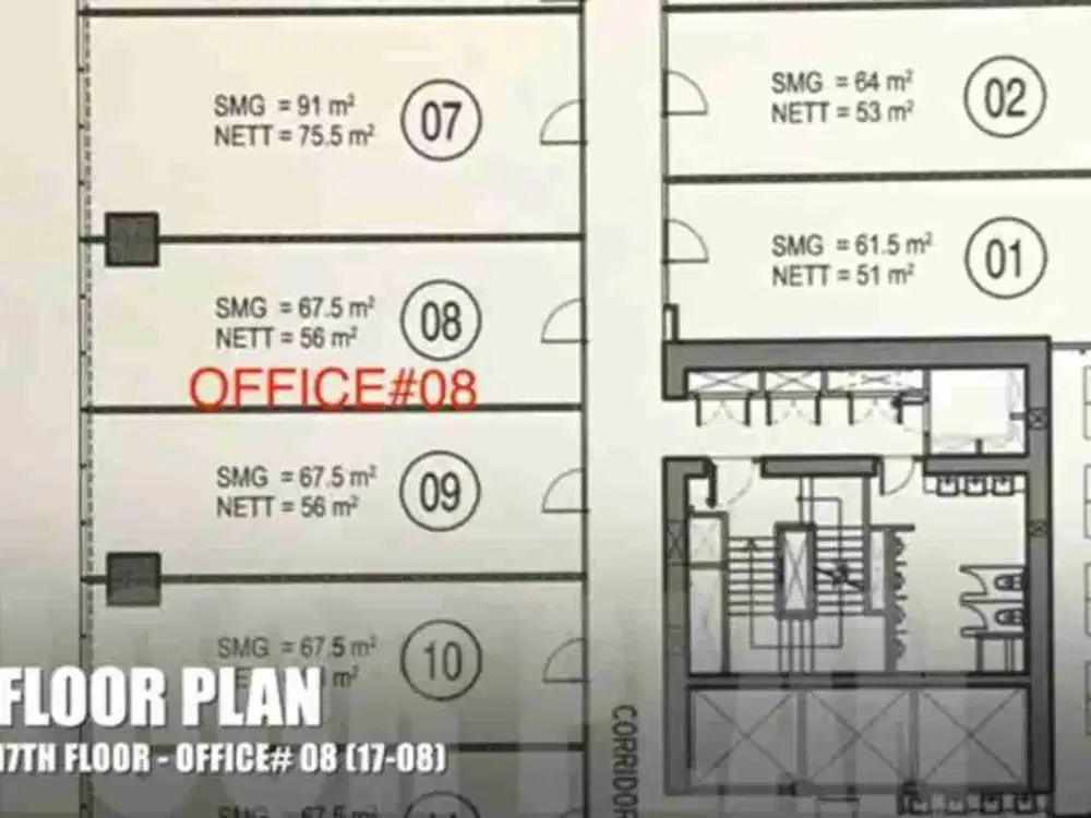 Office Building Pakuwon Tower TP 5 lantai 17 MURAH