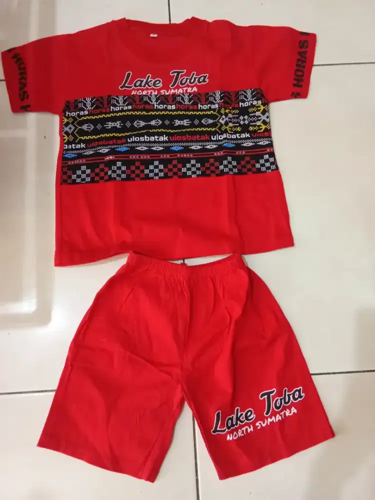 One set anak cowo motif Lake Toba