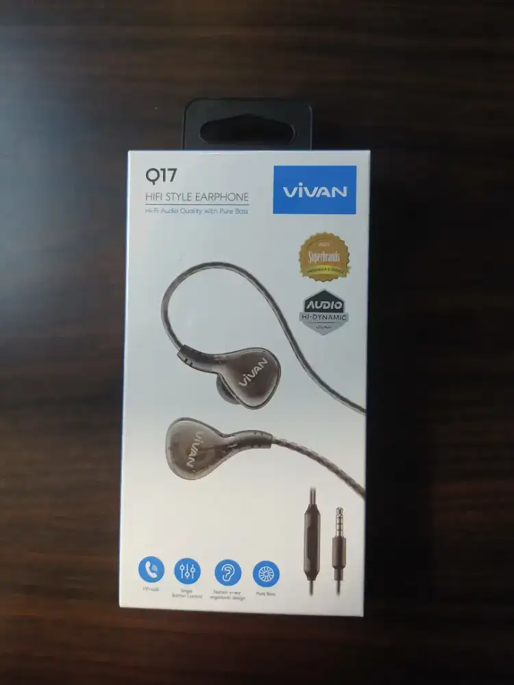 VIVAN Headset In Ear Stereo Powerfull Bass Wired Headset Q17