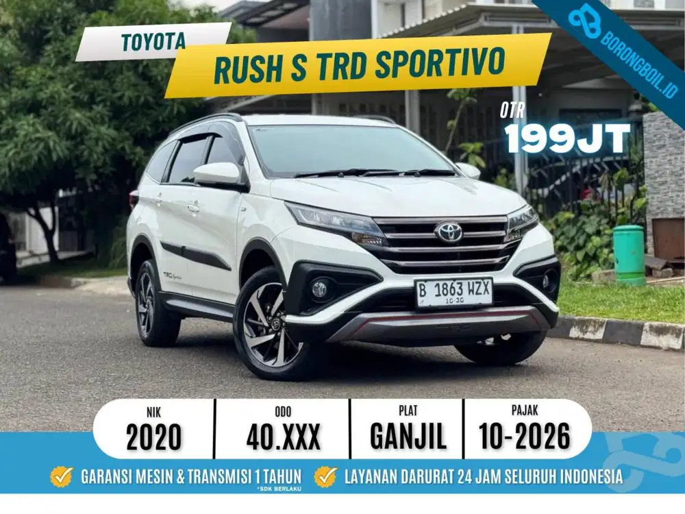 Rush S TRD 2020 AT ( KM 40 RB )