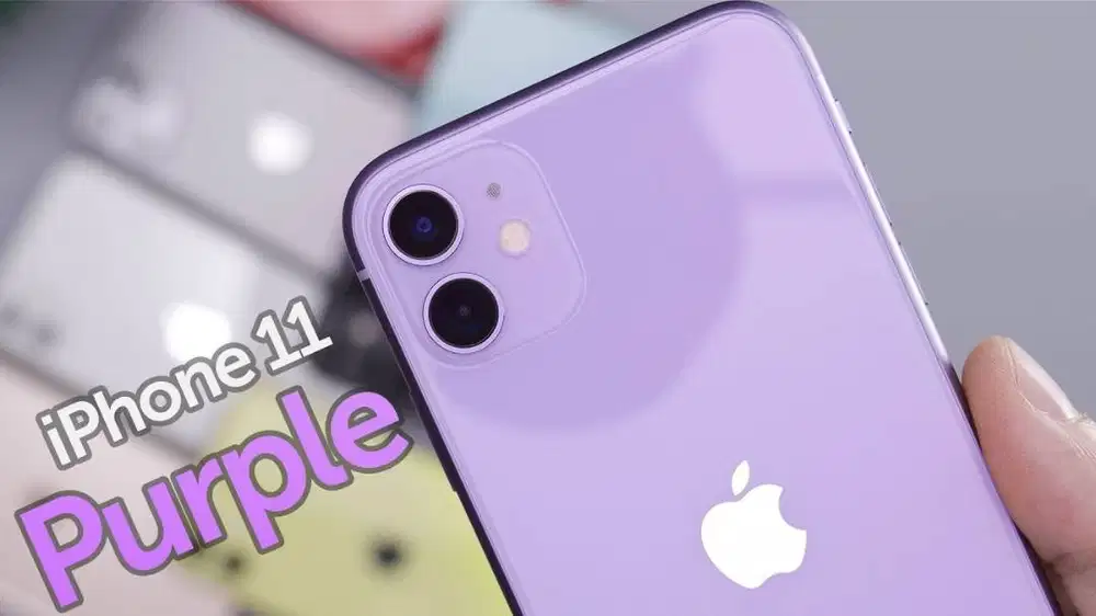 iPhone 11 64GB Purple iBox Second Mulus Lengkap Fullset
