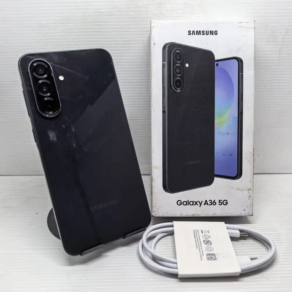 SAMSUNG GALAXY A36 5G 8/256 GRAPHITE NO MINUS SEIN LENGKAP GARANSI ON