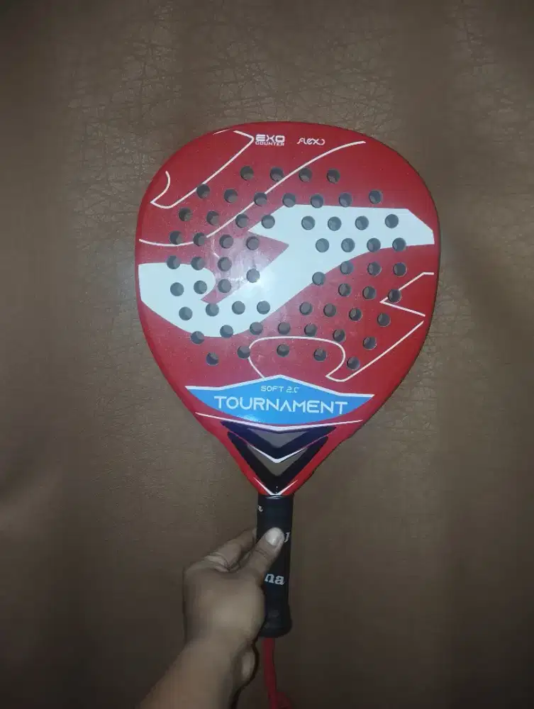 WTS Raket Padel Joma Tournament Red White Soft 2.0