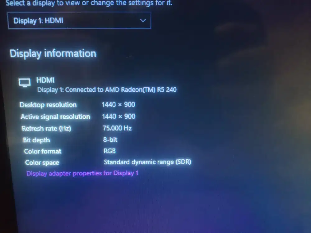 Monitor gaming office ok like new HDMI 19