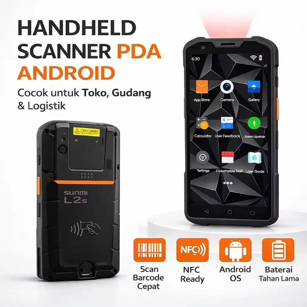 Sunmi L2S Scanner Barcode 2 D Portable Android PDA