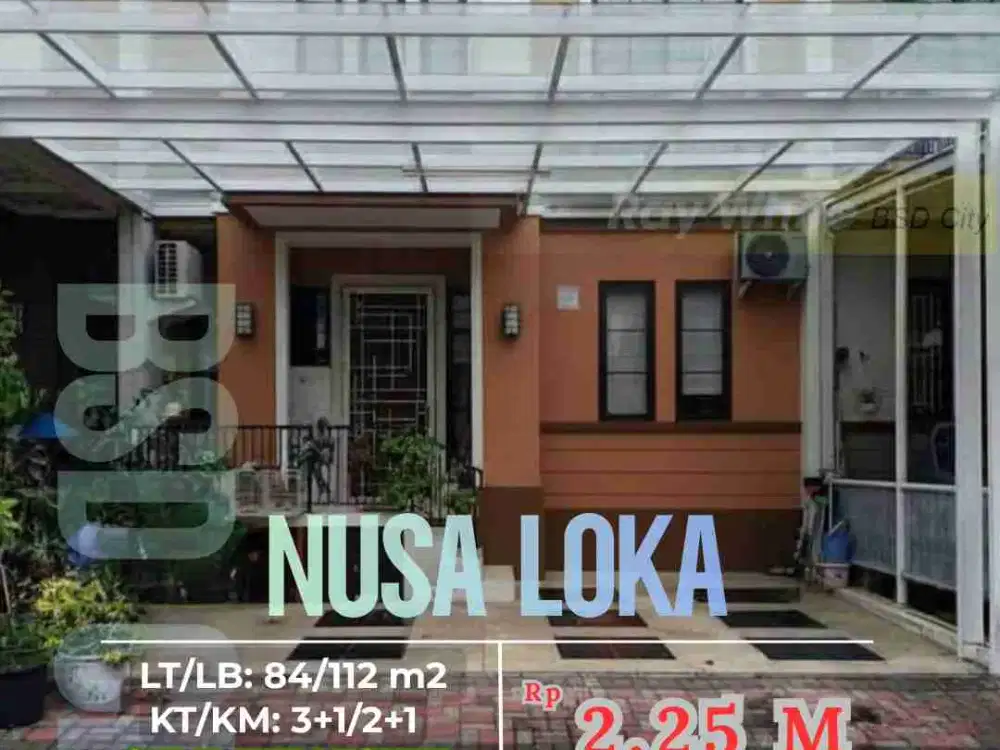 Rumah 2 Lantai Bagus di Nusa Loka BSD City Dekat Tol