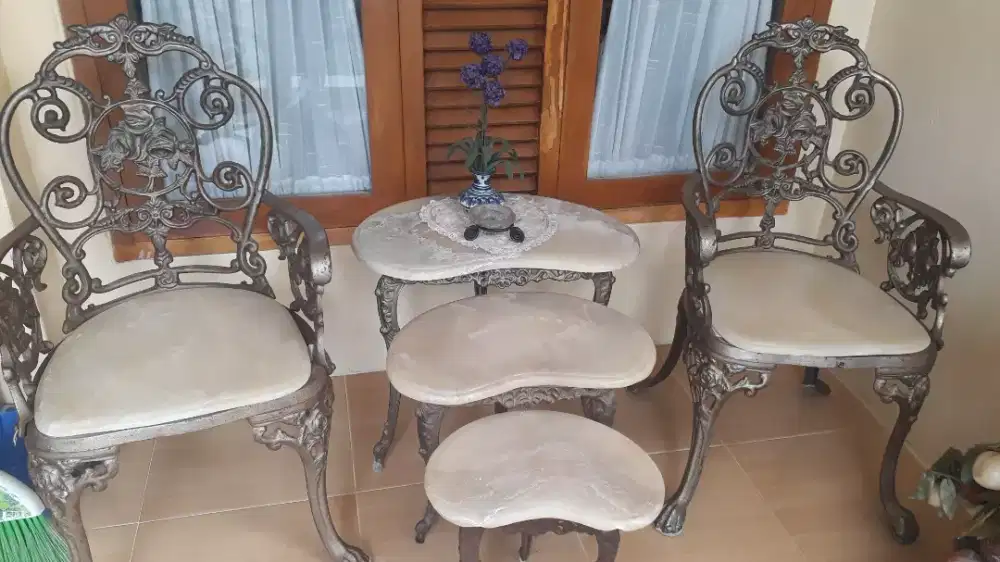 Kursi Teras  Besi Tempa Ukir
