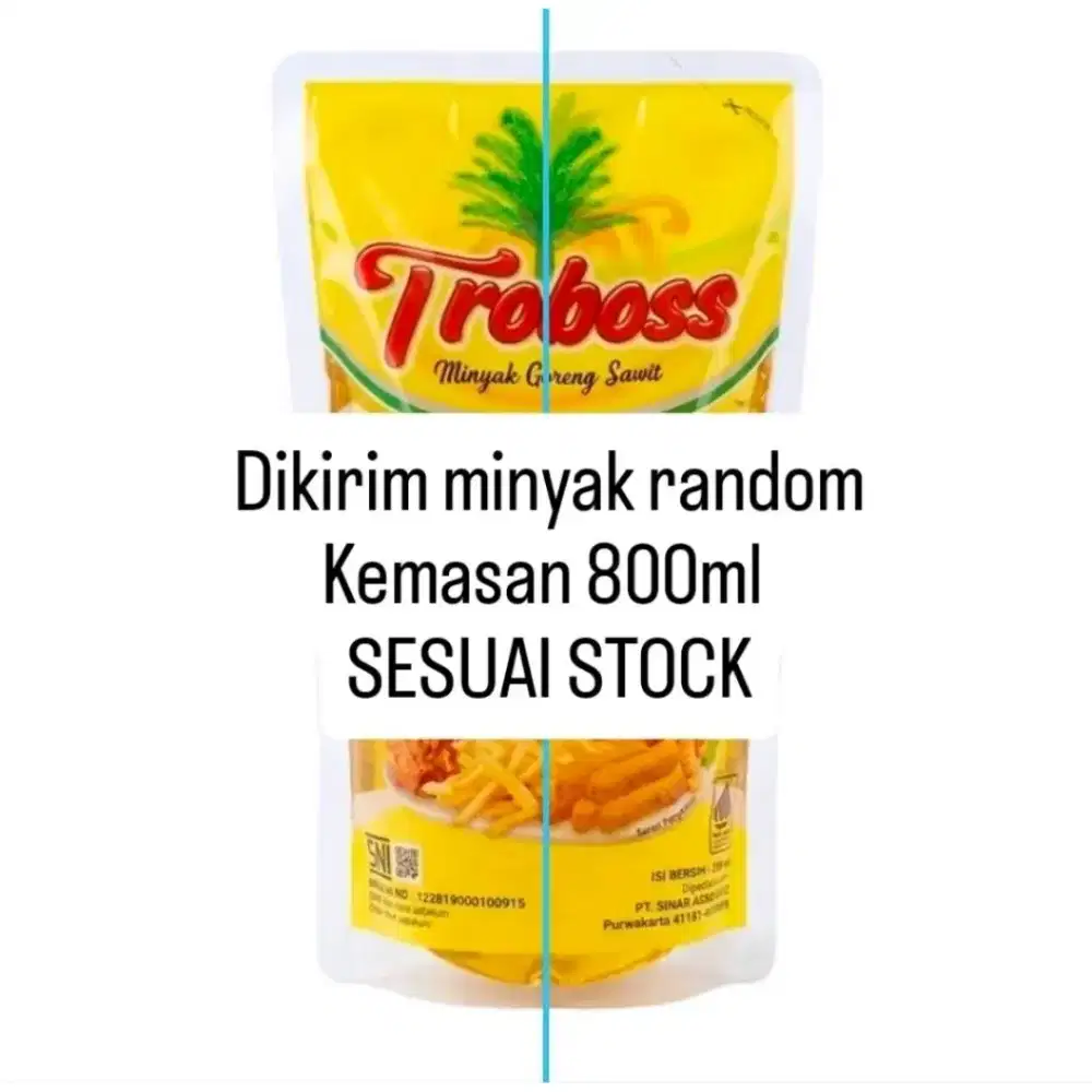 Minyak Goreng Troboss | Kemasan  800ml | MInyak Goreng Sawit
