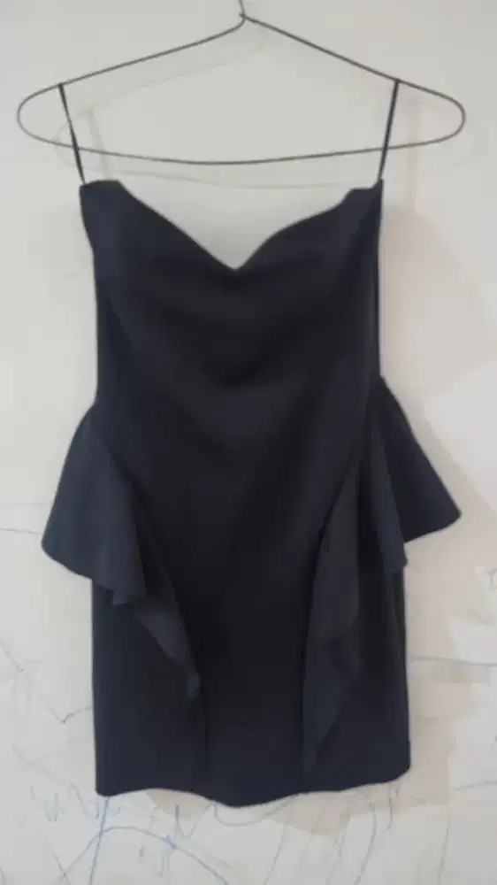 Zara Trafaluc Black Tube Mini Dress