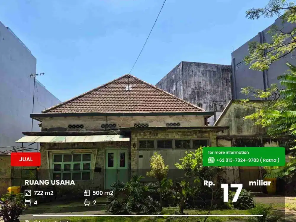 Rumah Klasik dekat Stasiun Kereta Malang
