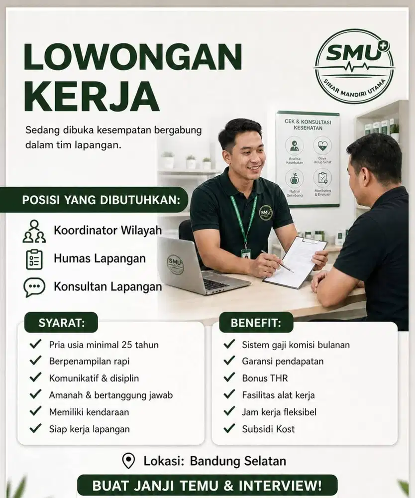 Lowongan Kerja Dibuka Tim Lapangan