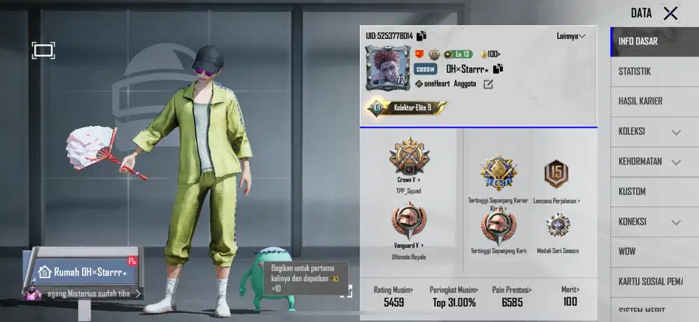 Jual Akun PUBGM