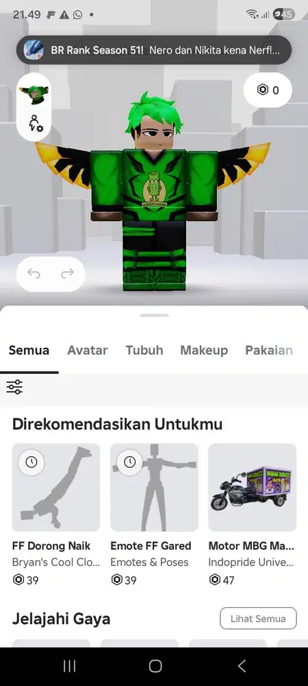 Ayo di beli akun nya lumayan sultan