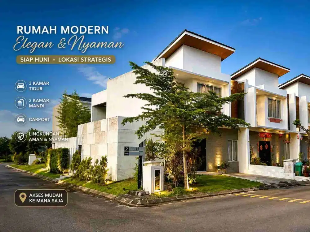 Rumah Mewah Dijual Azure Bay Dekat Sekolah Mondial batam Centre