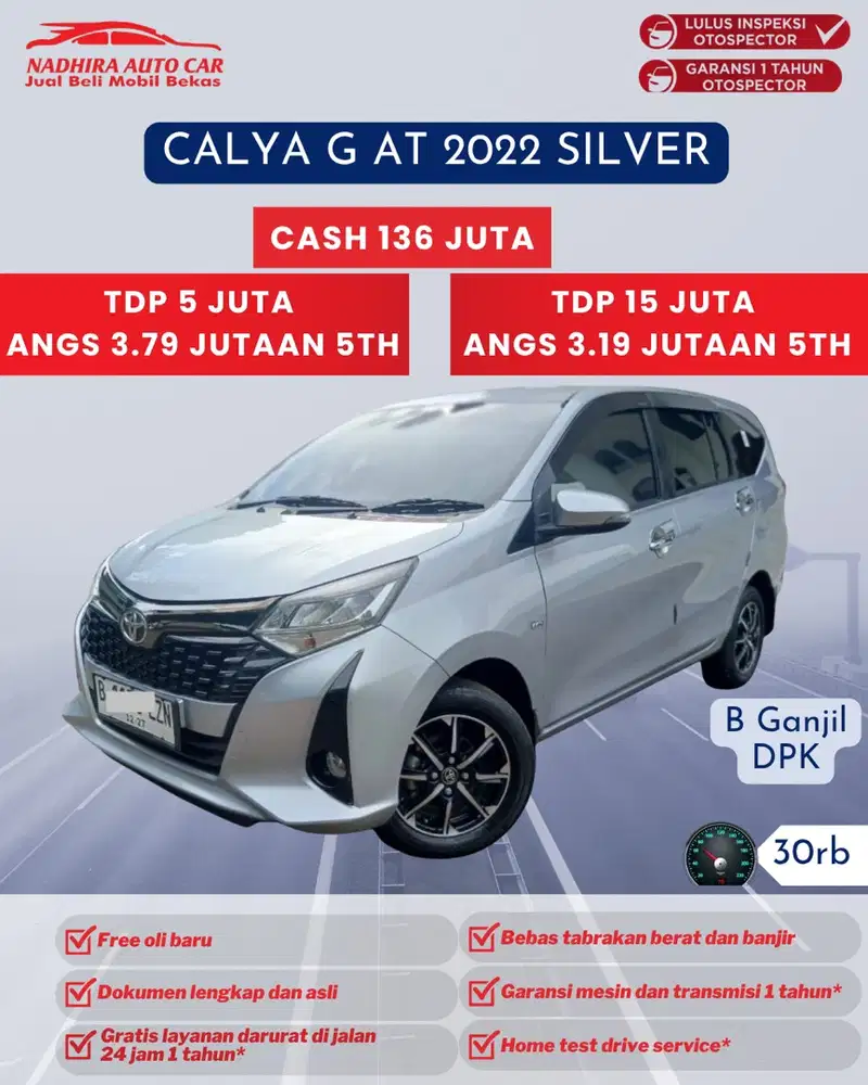 DP 5 Juta Calya G AT 2022 Silver