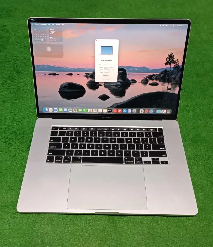 Apple Macbook Pro 2019 16inch i7 16/512 Silver Touchbar Dual VGA Murah