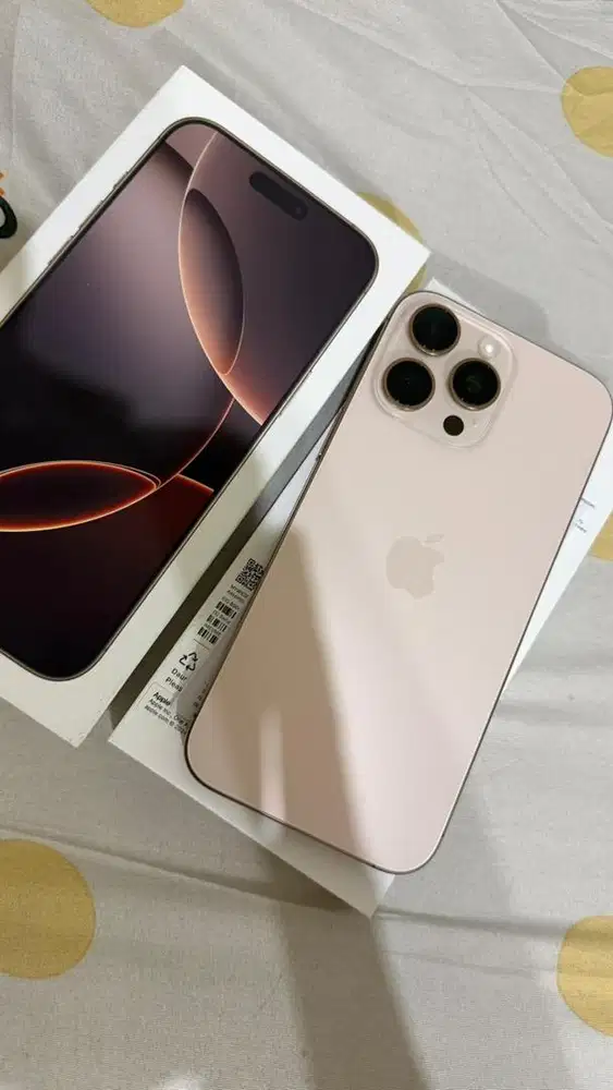Iphone 16 Promax Dessert Titanium 256 GB Resmi Ibox