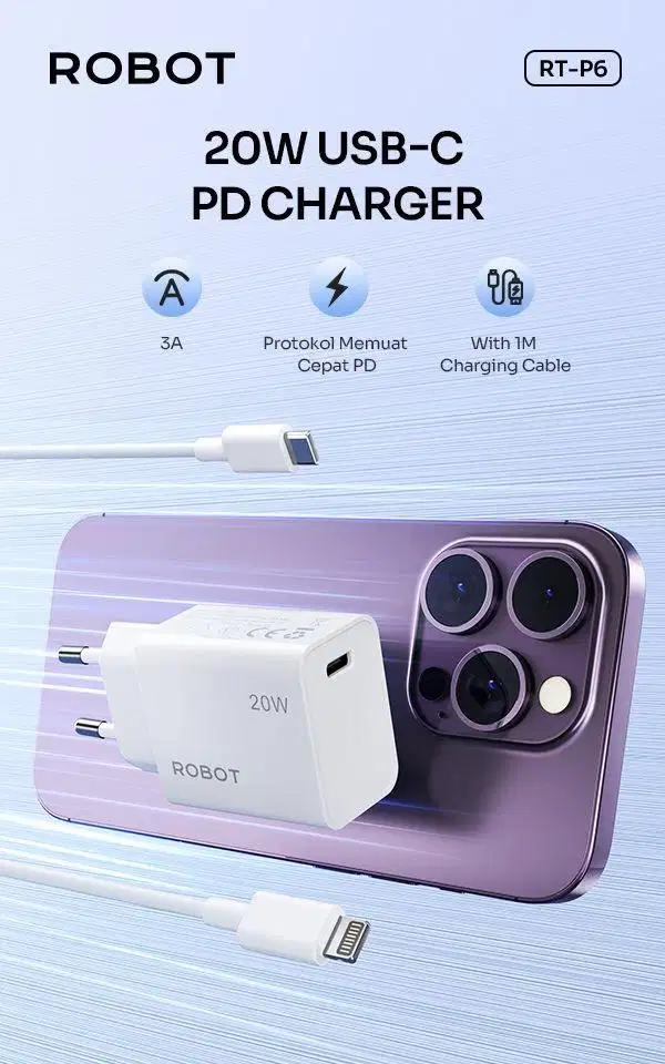 Set Charger C to Lightning Robot RT-P6