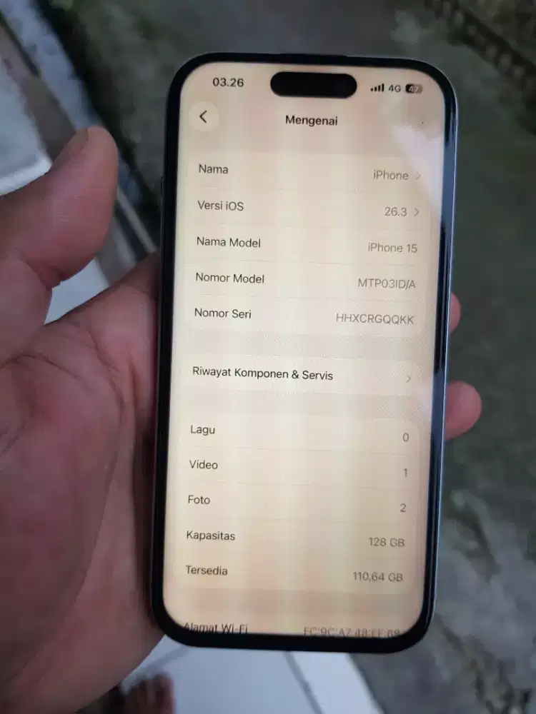 Iphone 15 basic ibox minus layak pakai