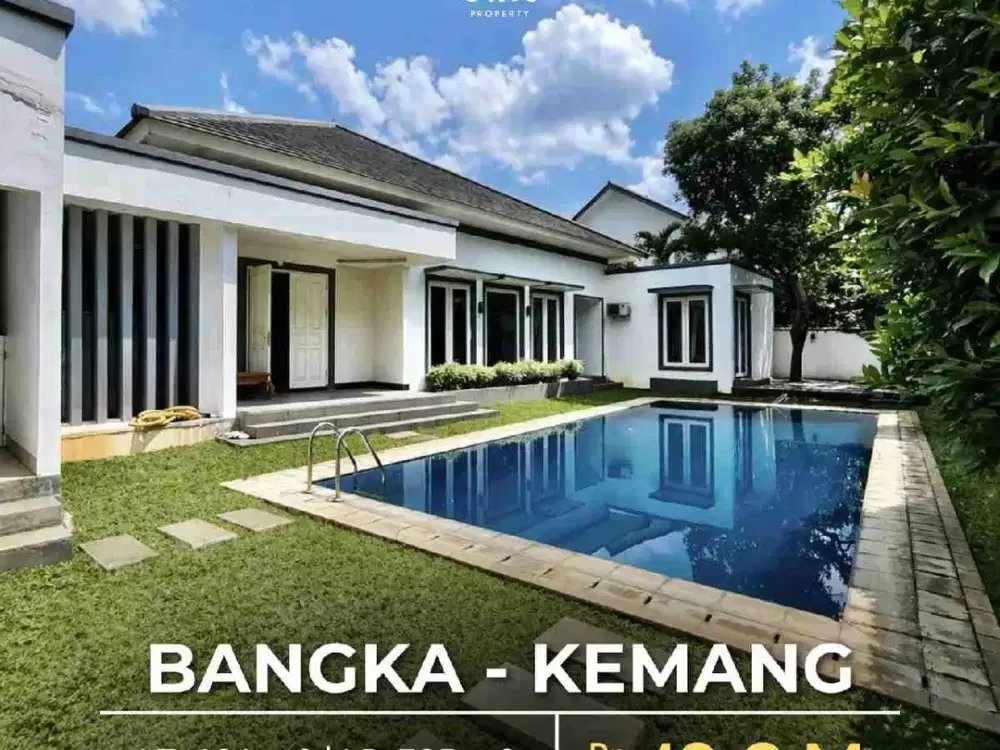 HARGA MENDEKATI NJOP !
FOR SALE BANGKA - KEMANG
RUMAH 1 LANTAI SIAP HUNI