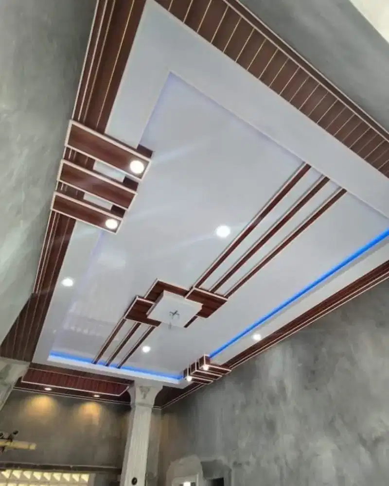 Pemasangan plafon PVC drop seling