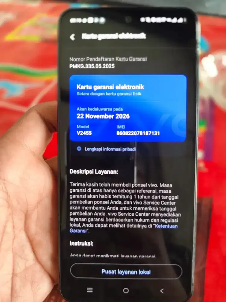 Vivo y400 ram 16 internal 256