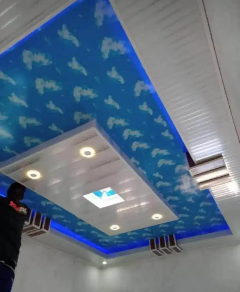 Bongkar pasang plafon PVC interior
