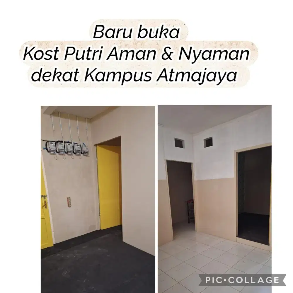 Kost Putri Aman & Nyaman dekat Kampus Atmajaya