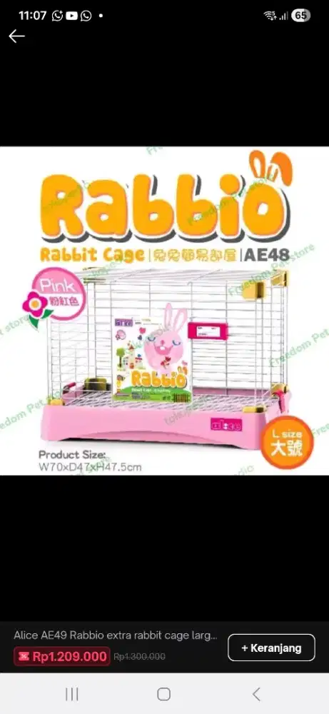 KANDANG KELINCI BEKAS RABBIT RABIO CAGE