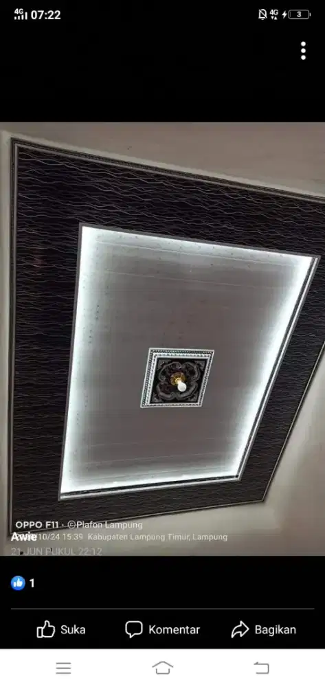 Plafon pvc minimalis