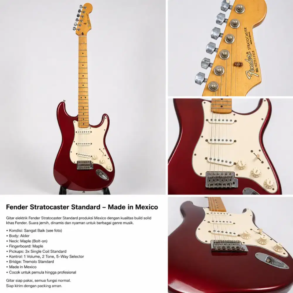 Fender Stratocaster STD. Made in Mexico.