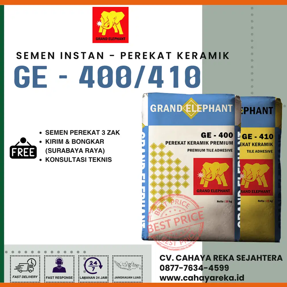 Semen Instan/Mortar Perekat Keramik GE | GE-100 & GE-110 |Surabaya