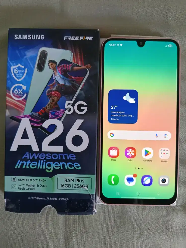 Samsung Galaxy A26 5G//8+8/256//like new//No minus//fullset//original