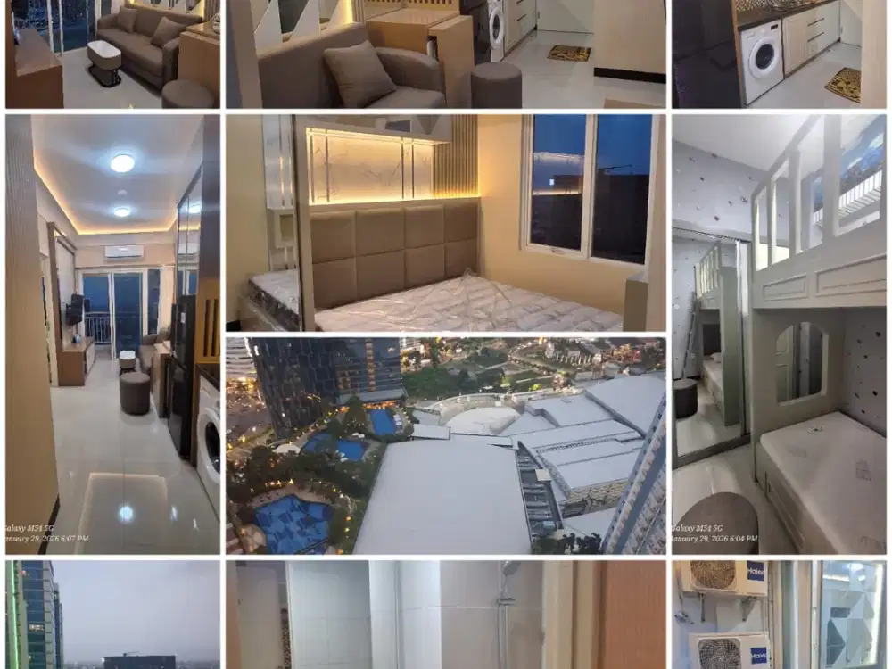 Disewakan Tahunan Apartemen Tanglin Masih Baru 2BR Full Furnish