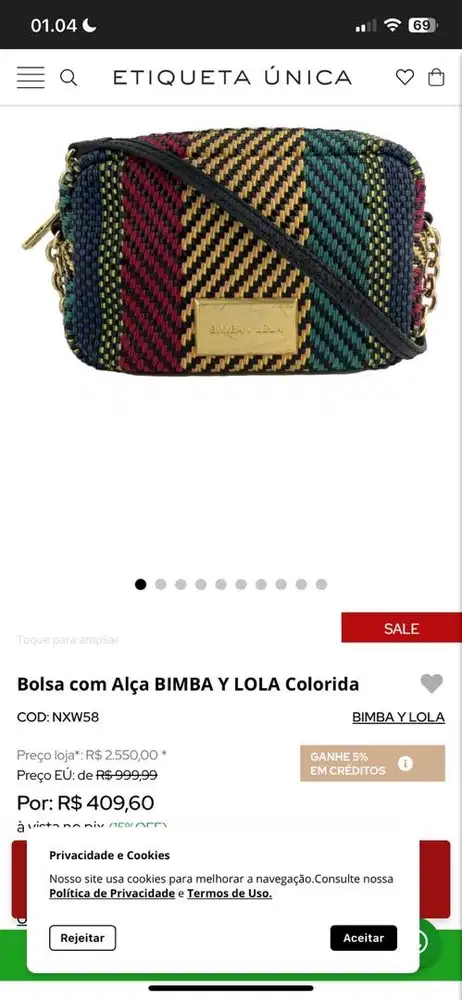 Bimba Y Lola Colorida slingbag