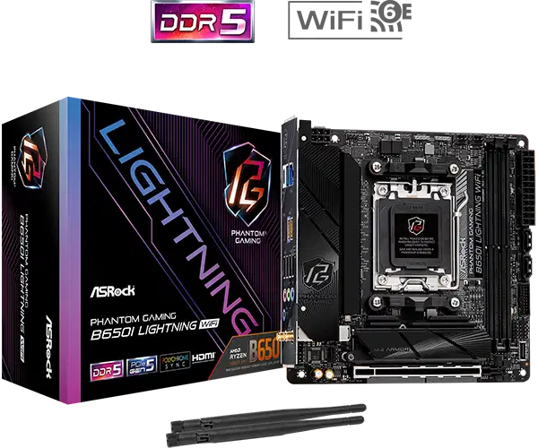 asrock phantom gaming b650i lightning wifi