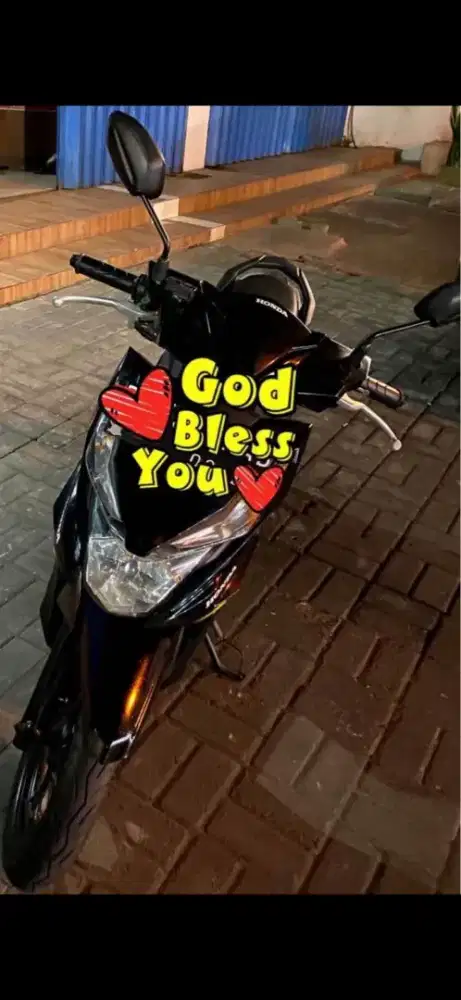Honda Beat Hitam Automatic 2017 Plat DK