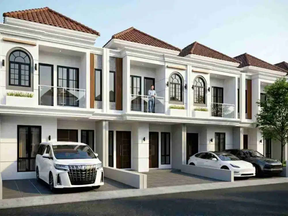 TownHouse Exclusive pinggir jalan raya spek mewah kompetitif
