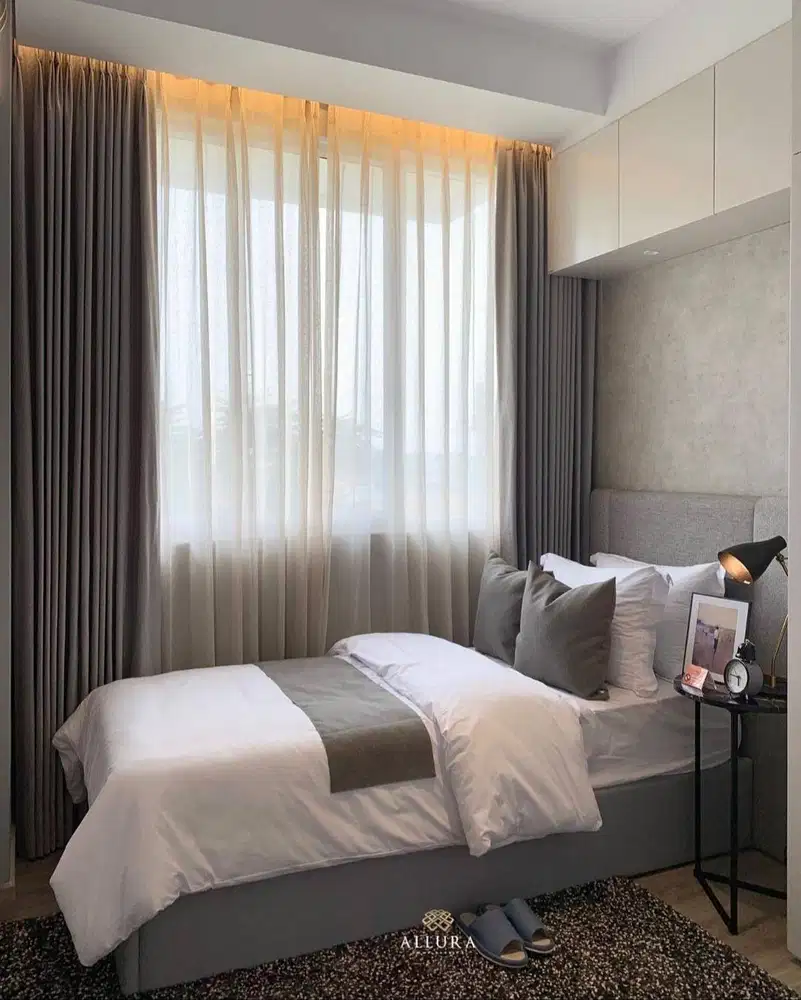 Gorden Vitrase Sekat Ruangan Klinik Roller Vertikal Blinds Krey Kayu