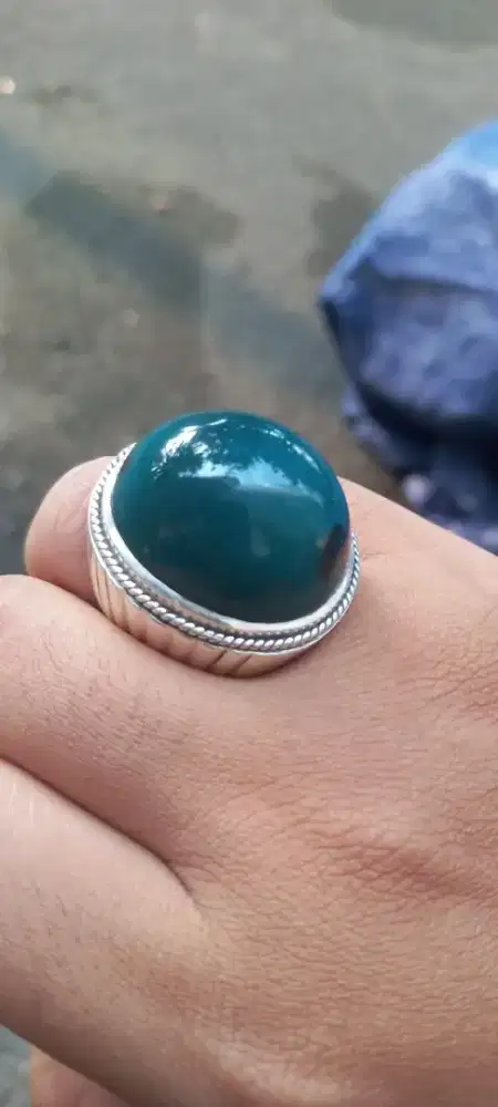 Batu Bacan Doko Lawas Ring Perak