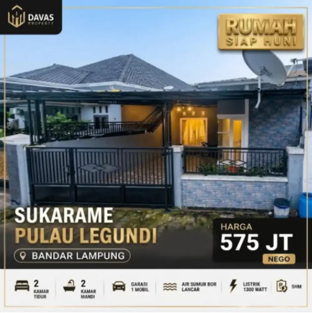 Rumah di jalan Pulau legundi bandar lampung