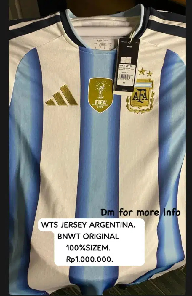 Jersey Argentina BNWT 100% new