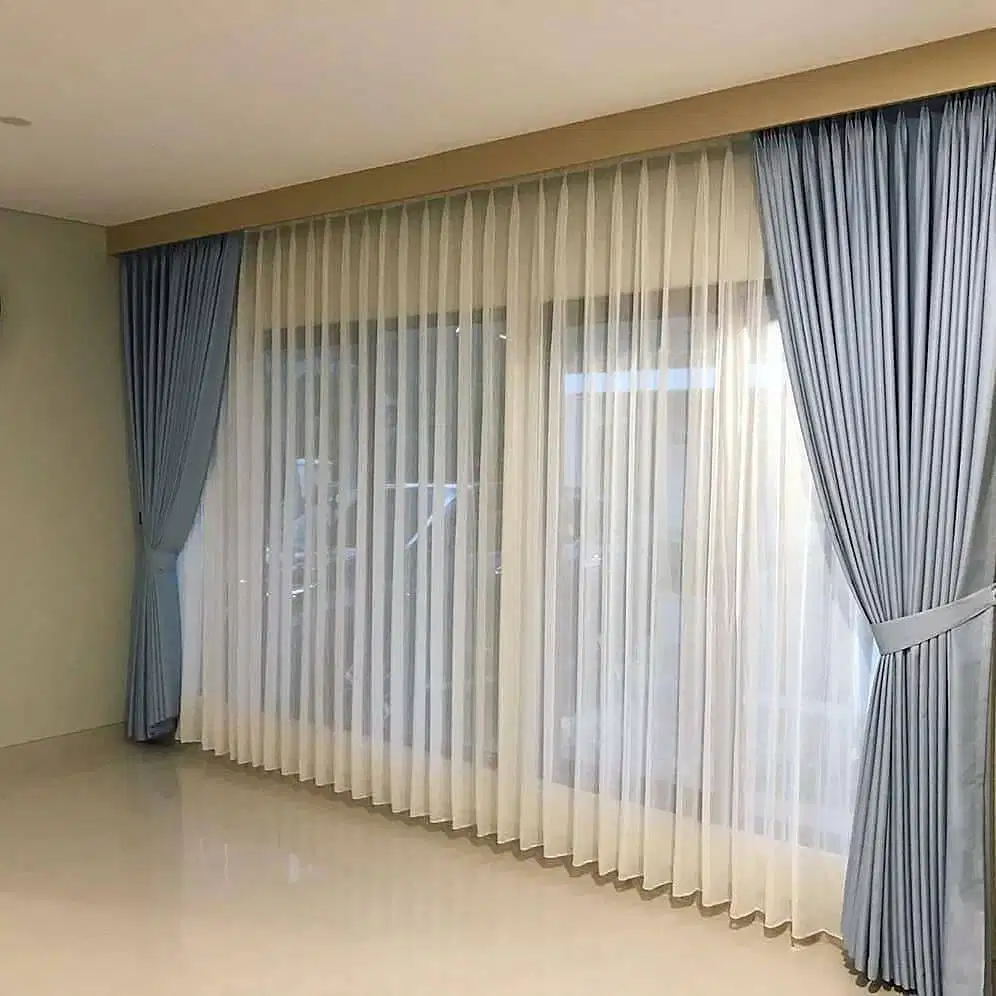 Menjual Gorden Blackout Pasang Skat Klinik Hordeng Gordyn Vitrase