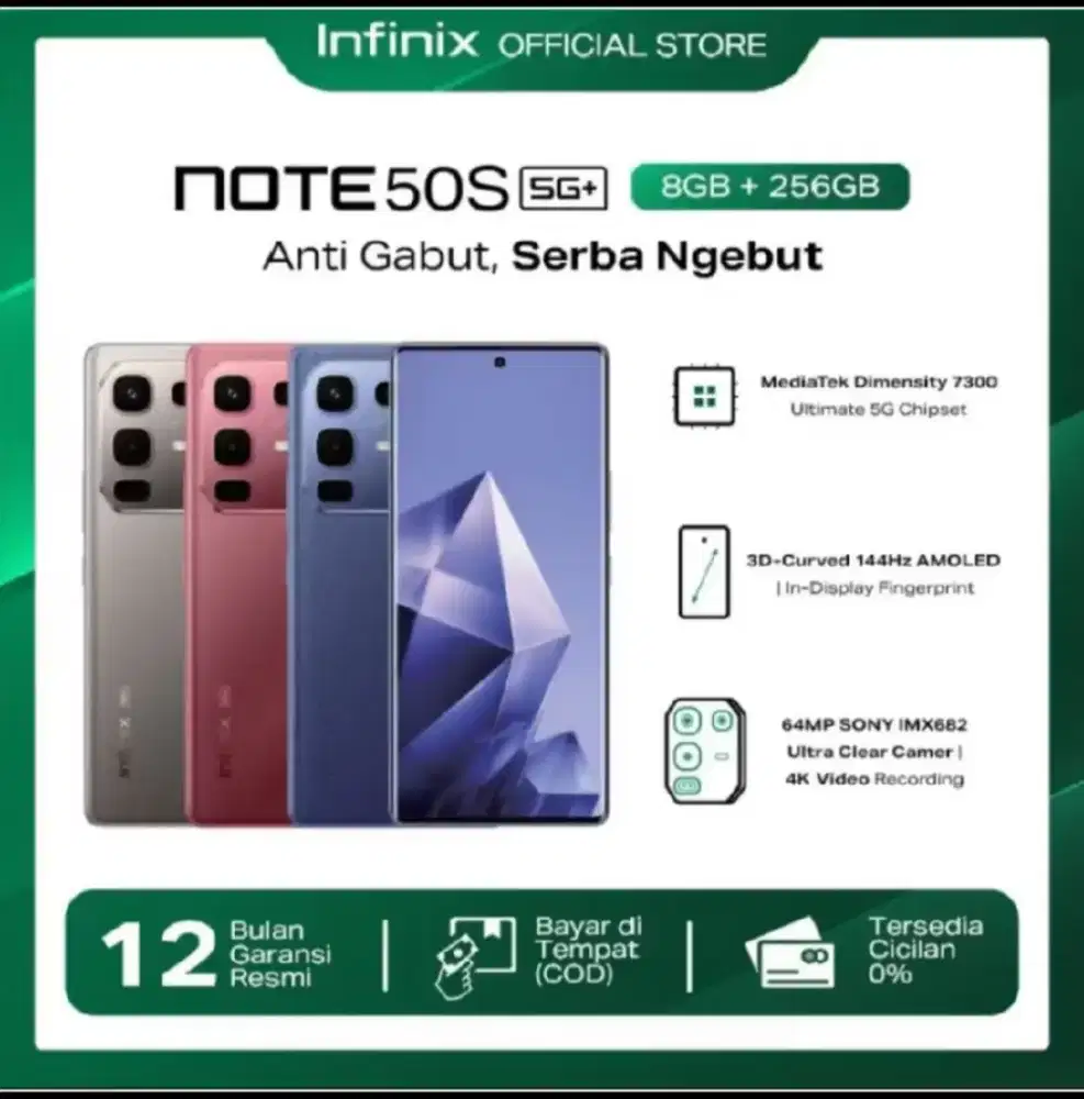 Di jual infinix note 50s 5g